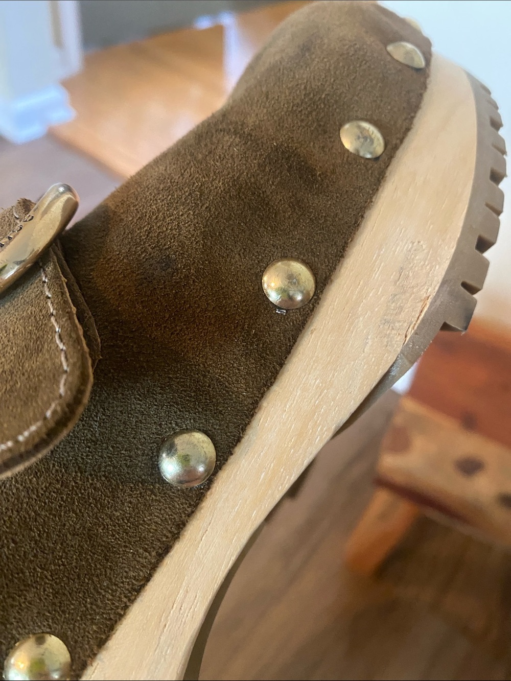 See by Chloe Viviane platform wooden Clog in Tobacco size 38 - Picture 10 of 12